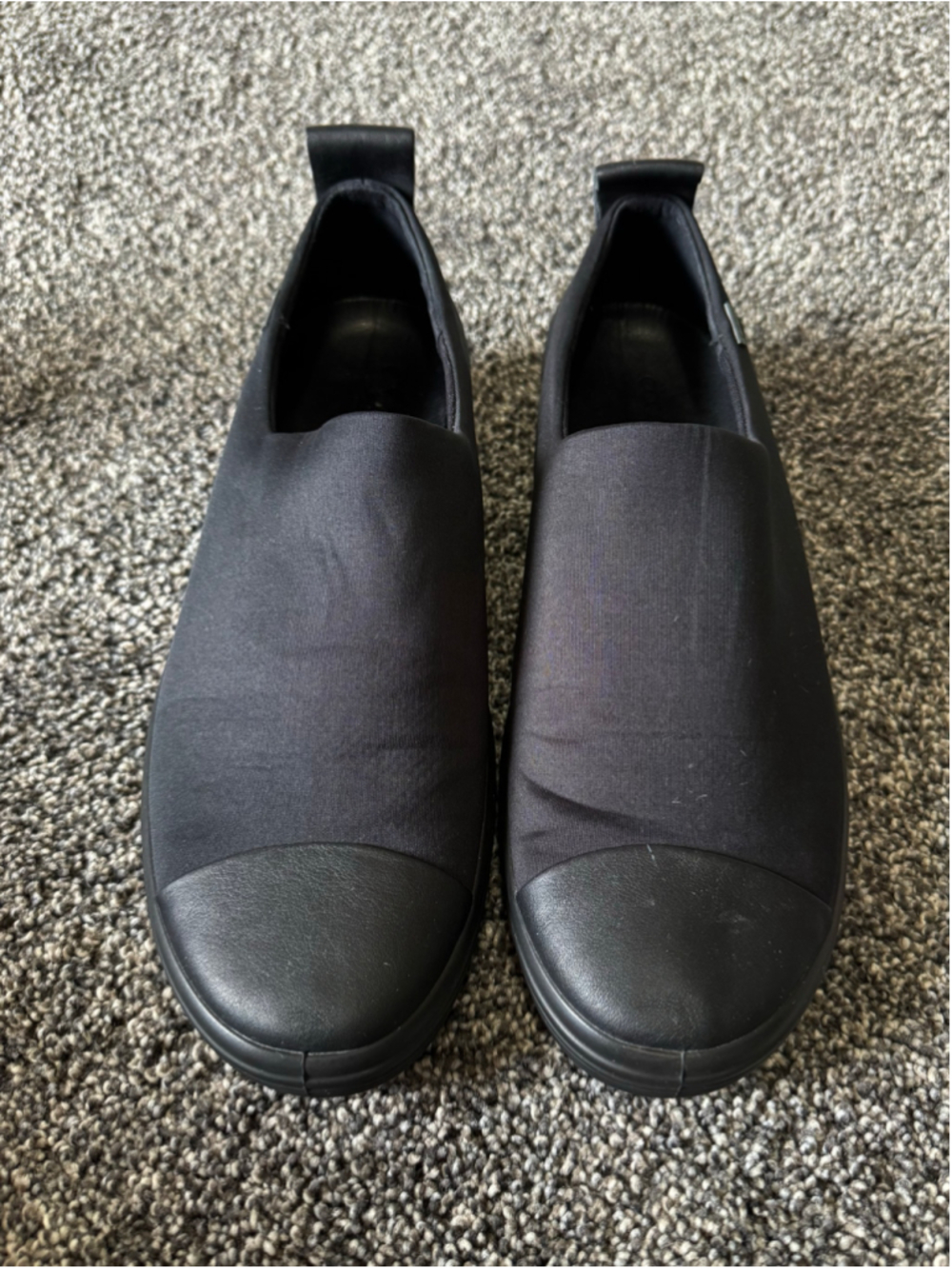 Wonen’s ECCO SOFT 7 WEDGE Gore-Tex Slip-On Shoes Black Size 12
